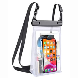 large waterproof phone pouch, floating dry bag for iphone 14 13 12 pro max galaxy s22 s21 large capacity waterproof bag sunscreen glasses storage universal dry pouch for swimming rafting boating