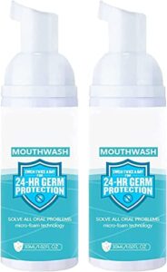 2 bottle mouthwash, calculus removal, healing mouth ulcers, eliminating bad breath, prevents and treats cavities,natural tooth whitening foam,tooth regeneration