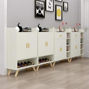 N/A Shoe Cabinet Simple Simple Entrance Hall Door Solid Wood Legged Living Room, Multi-Purpose Storage (Color : E)