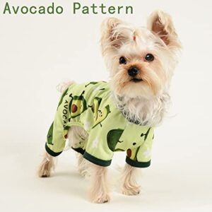 Dog Pajamas for Small Dogs Girl Boy Puppy Pjs Jammies 4 Leg Dog Clothes for Chihuahua Yorkie Summer Fall Onesies Jumpsuit Clothing for Pet Dogs Male Female