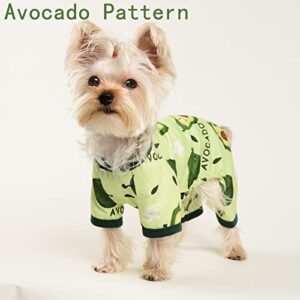 Dog Pajamas for Small Dogs Girl Boy Puppy Pjs Jammies 4 Leg Dog Clothes for Chihuahua Yorkie Summer Fall Onesies Jumpsuit Clothing for Pet Dogs Male Female