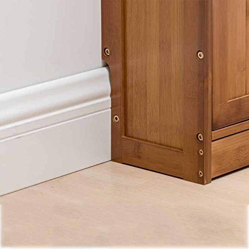 N/A Flip Bucket Shoe Simple Home Space Multi-Layer Door Dustproof Porch Solid Wood Shoe Rack (Size : 60cm Length)