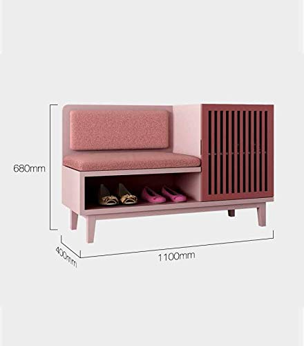 N/A Fashion Shoe Cabinets Minimalist Multi-Function Shoe Changing Stool Porch Partition Hall (Color : Black)