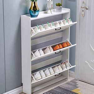 N/A Tipping Shoe Cabinet Shoe Storage Shelf Simple Narrow -Thin 17cm Space-Saving Home Hall Entrance Cabinet (Size : Width 60cm)