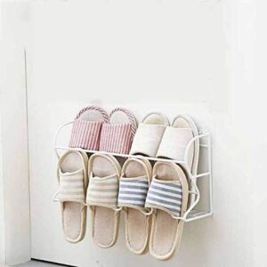 N/A Simple Doorway Shoe Rack Home Economical Space-Saving Door Wall-Mounted Bathroom Slippers Rack Storage (Color : D)