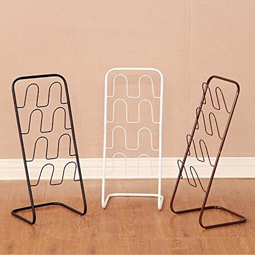 N/A European Creative Living Room Floor Multi-Layer Wrought Iron Shoe Rack Simple Bathroom Toilet Slippers Shelf Dormitory Shoe Rack (Color : E)