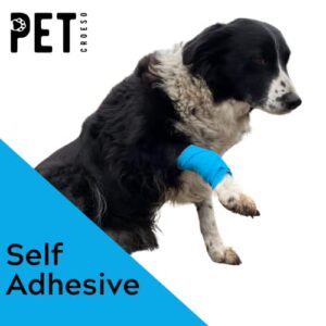 Bandage Set Vet Wrap Tape Light Blue, Bandages for Dogs Paws, Multifunctional & Self Adhesive