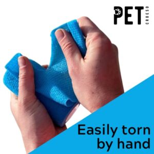 Bandage Set Vet Wrap Tape Light Blue, Bandages for Dogs Paws, Multifunctional & Self Adhesive