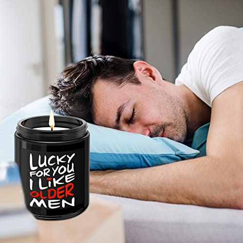 Men Gifts for Him - Romantic Anniversary Birthday Christmas Valentine's Father's Day Gift for Husband Boyfriend Dad Funny Love You Gifts Black Cedar Candle