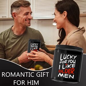 Men Gifts for Him - Romantic Anniversary Birthday Christmas Valentine's Father's Day Gift for Husband Boyfriend Dad Funny Love You Gifts Black Cedar Candle