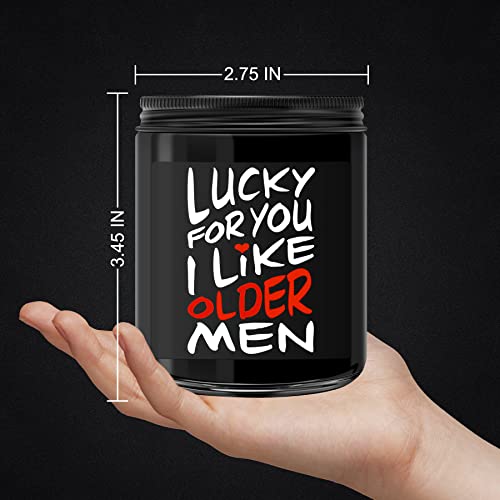 Men Gifts for Him - Romantic Anniversary Birthday Christmas Valentine's Father's Day Gift for Husband Boyfriend Dad Funny Love You Gifts Black Cedar Candle