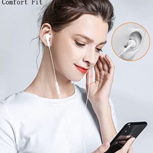 Wired Earbuds for iPhone 14/14 Pro Max - iPhone Headphones in-Ear with Microphone, Noise Isolating, Bluetooth, Compatible with iPhone 14 Pro/13/13 Pro Max/12/11/X/XR (2 Pack)