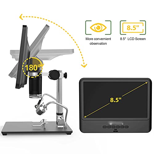 SLNFXC Electronic Microscope 5X-1200X Digital Microscope Camera for Soldering Magnifier Adjustable 1080P Scope