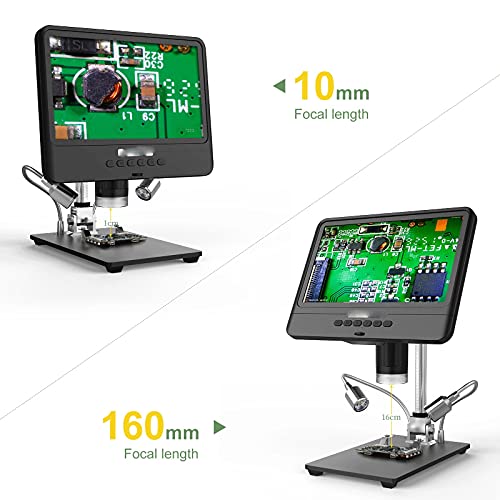 SLNFXC Electronic Microscope 5X-1200X Digital Microscope Camera for Soldering Magnifier Adjustable 1080P Scope