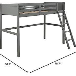 L-Shaped Twin Over Full Bunk Beds, Solid Wood Loft Beds with Cabinet and Ladder, Converted Bunk Bed Frame with Full-Length Guardrail