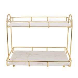 2 Tier Cosmetic Storage Shelf Large Capacity Cupboard Cabinet Organizer Storage Shelf Rack for Bathroom Kitchen Bedroom