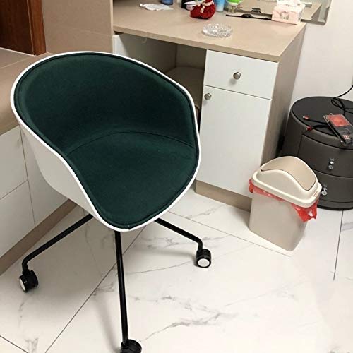 KXDFDC Case for Dining Chair, Study Chair, Fabric, Balcony, Leisure Backrest, Handrail, Metal, for Negotiations (Color : Black)