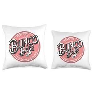 Bunco Babe I Didn't Come Here to Lose Throw Pillow