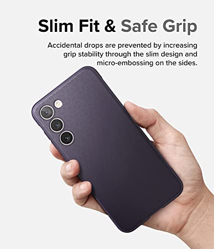 Ringke Onyx [Feels Good in The Hand] Compatible with Samsung Galaxy S23 Plus Case, Anti-Fingerprint Technology Prevents Oily Smudges Non-Slip Enhanced Grip Precise Cutouts for Camera - Deep Purple