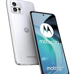 Motorola Moto G72 4G LTE 128GB + 6GB Unlocked Global (ONLY Tmobile/Metro/Mint/Tello USA Market) NFC 108MP Triple Camera + (Fast Car Charger Bundle) (Bright White)