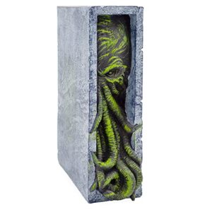 toy vault cthulhu bookshelf insert, resin bookend peeping cthulhu monster statue