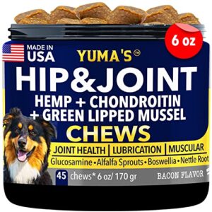 yuma's hemp calming chews for dogs with anxiety and stress (135 chews)