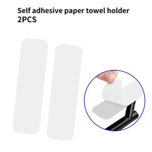 Self Adhesive Strips, Paper Towel Holder Replaces Stickers, Replacement Adhesive Strips Compatible with self Adhesive Paper Towel Holder,5.8X 1.9 Inch-2 Pack