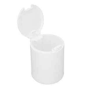 Cotton Swab Holder, Pop Up Window Dustproof Button Lid with Stickers Qtip Dispenser for Living Room Bathroom