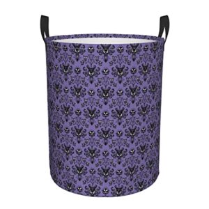 haunted mansion laundry basket waterproof round laundry hamper with handle household storage basket
