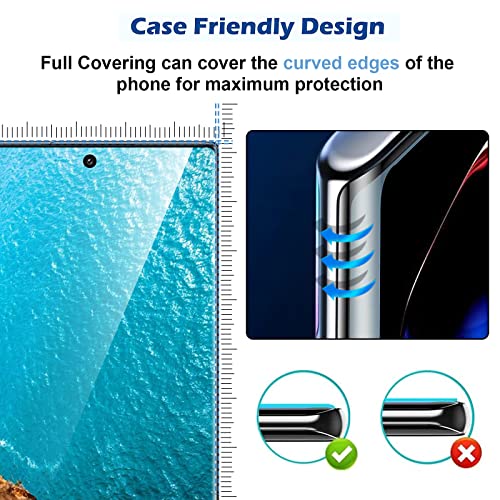 [2+2 Pack]Galaxy S21 Ultra Screen Protector, 9H Tempered, Ultrasonic Fingerprint Support, Samsung Galaxy S21 Ultra 5G Glass Screen Protector