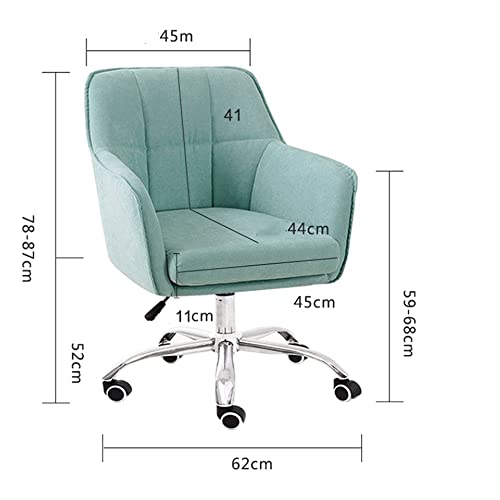 ZLXDP Computer Chair Office Chair Adjustable Swivel Chair Fabric Seat Home Study Chair