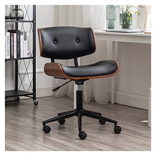 ZLXDP Computer Chairs Solid Wood Study Chair Liftable Swivel Chair Office Chairs (Color : E, Size : 1)