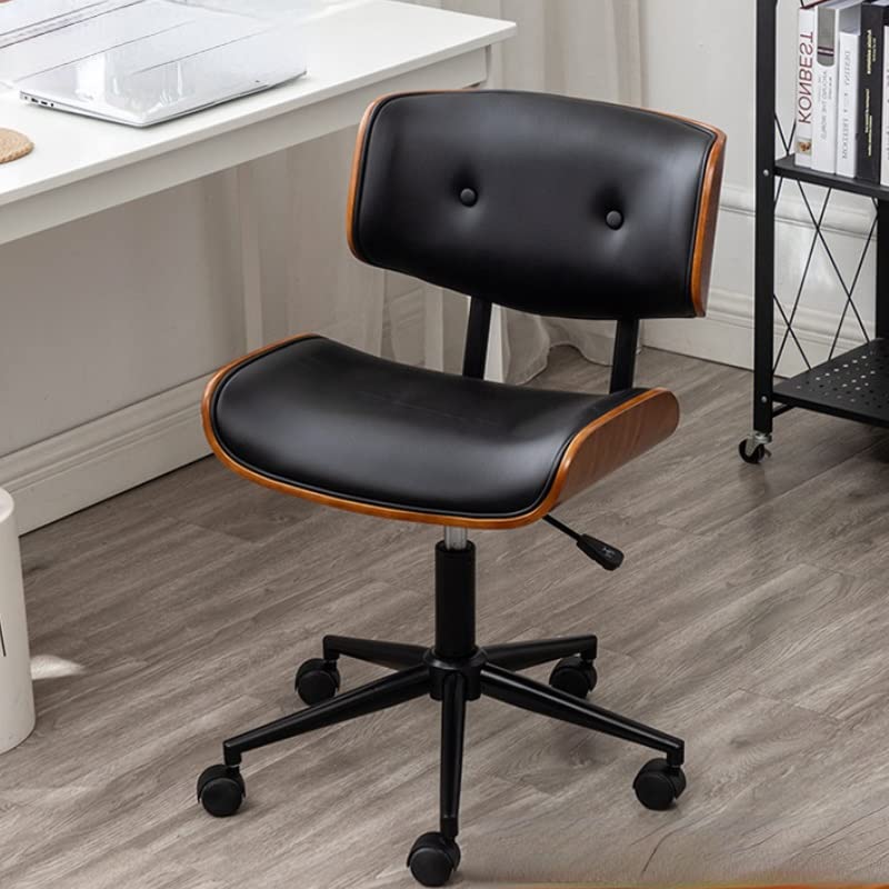 ZLXDP Computer Chairs Solid Wood Study Chair Liftable Swivel Chair Office Chairs (Color : E, Size : 1)