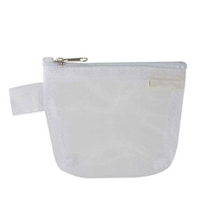 portable mesh storage bag, mini zipper mesh bags, makeup,coins,keys, erasers organizer pouch, small travel kit storage pouch