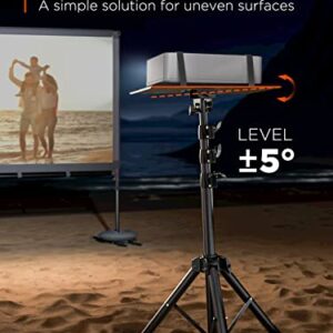 AMADA HOMEFURNISHING Floating Shelves & AMADA Projector Tripod Stand, Portable Projector Stand