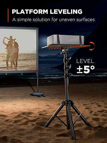 AMADA HOMEFURNISHING Floating Shelves & AMADA Projector Tripod Stand, Portable Projector Stand