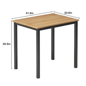 DlandHome Small Computer Desk for Home Office Table Writing Table for Small Spaces Study Table Laptop Desk 31.5x23.6 Inch