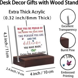 Inspirational Desk Decoration - Farewell Gifts for Colleagues Cool Gifts for Colleagues Retirement Gifts for Men Women New Job Gifts