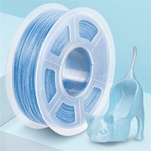 LYXDWRC 3D Printer PLA Filament, Glitter Sky Blue, 1.75mm +/- 0.02 Mm 1kg, Great for 3D Printing Pen 3D Printing
