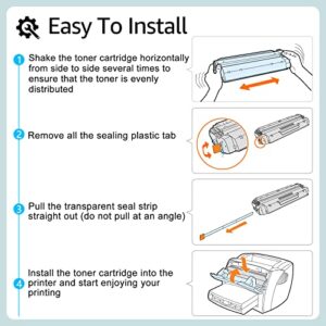 greencycle Compatible Toner Cartridge Replacement for HP 35A CB435A Work with Laser Jet P1005 P1006 P1007 P1002 P1004 P1008 P1009 Printer (Black, 1-Pack)