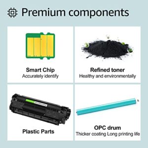 greencycle Compatible Toner Cartridge Replacement for HP 12A Q2612A Work with Laser Jet 1012 1022 1020 1018 1022N 1010 3015 3050 3030 3052 3055 M1319F Printer (Black, 10-Pack)
