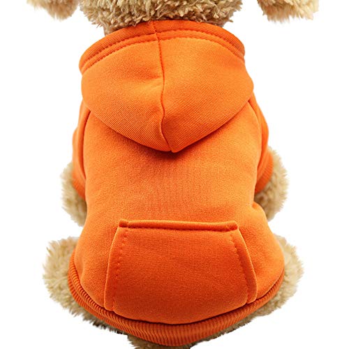 Small Puppy Sweater Male Clothing Pet Sweatshirts Dog with Pocket Hoodied Vest Lightweight Stretchy T-Shirts Soft Shirts Apparel Pet Clothes