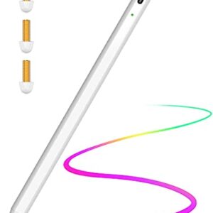 Stylus Pen for Apple iPad Pencil: Apple Pen for iPad (2018-2022) with Palm Rejection iPad Pen Compatible with iPad Pro 11/12.9 Inch iPad Air 3rd/4/5th Gen iPad 6/7/8/9th Gen iPad Mini5/6th Gen