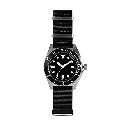 QM Men's Dive Watch US Special Forces UDT Military300M Outdoor Classical Vintage Super Light C3 Army SM8019 (SM8019ANOLOGO)