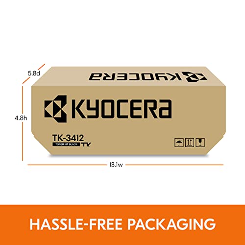 Kyocera Genuine TK-3412 Black Toner Cartridge for ECOSYS PA5000x Laser Printer (1T0C0X0US0)