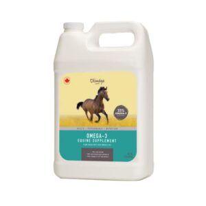virgin camelina oil for equine, dogs and cats, 1 gallon, rich in omega-3, 6, 9, vitamin e, fatty acids. 100% pure & cold pressed. supports skin, coat, joint health. product of canada