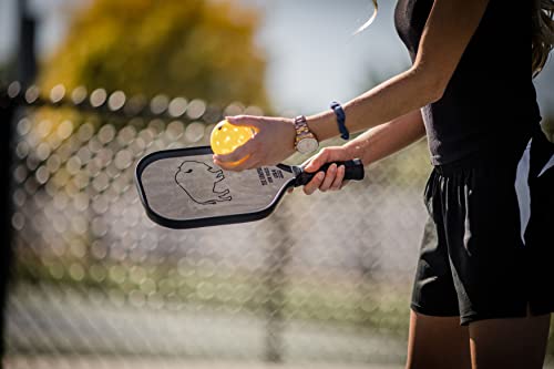 Bison Paddles: Carbon Fiber Pickleball Paddle - Raw Toray T700 Surface Provides Maximum Ball Spin | Elongated or Widened Pickleball Racket Shapes Available - Neoprene Cover Included