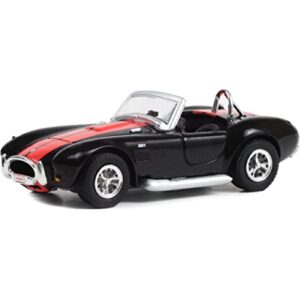 1965 Shelby Cobra 427 Black with Red Stripes (Lot #3002) Barrett Jackson Scottsdale Edition Series 11 1/64 Diecast Model Car by Greenlight 37270 A