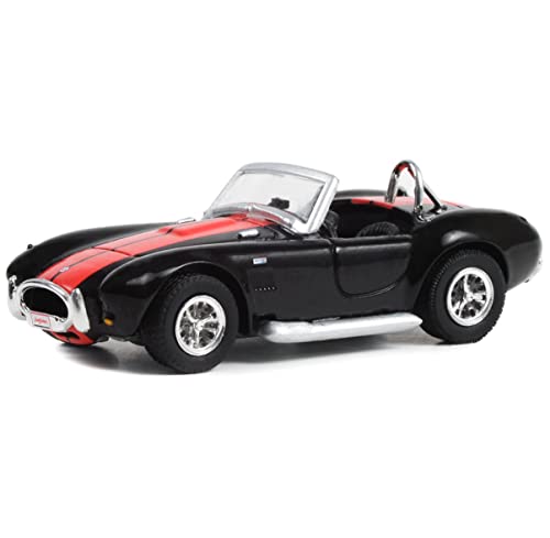 1965 Shelby Cobra 427 Black with Red Stripes (Lot #3002) Barrett Jackson Scottsdale Edition Series 11 1/64 Diecast Model Car by Greenlight 37270 A