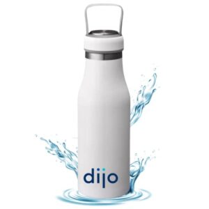 dijo insulated water bottle (white)